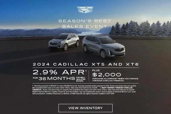 2024 Cadillac XT5 & XT6 2.9% APR 